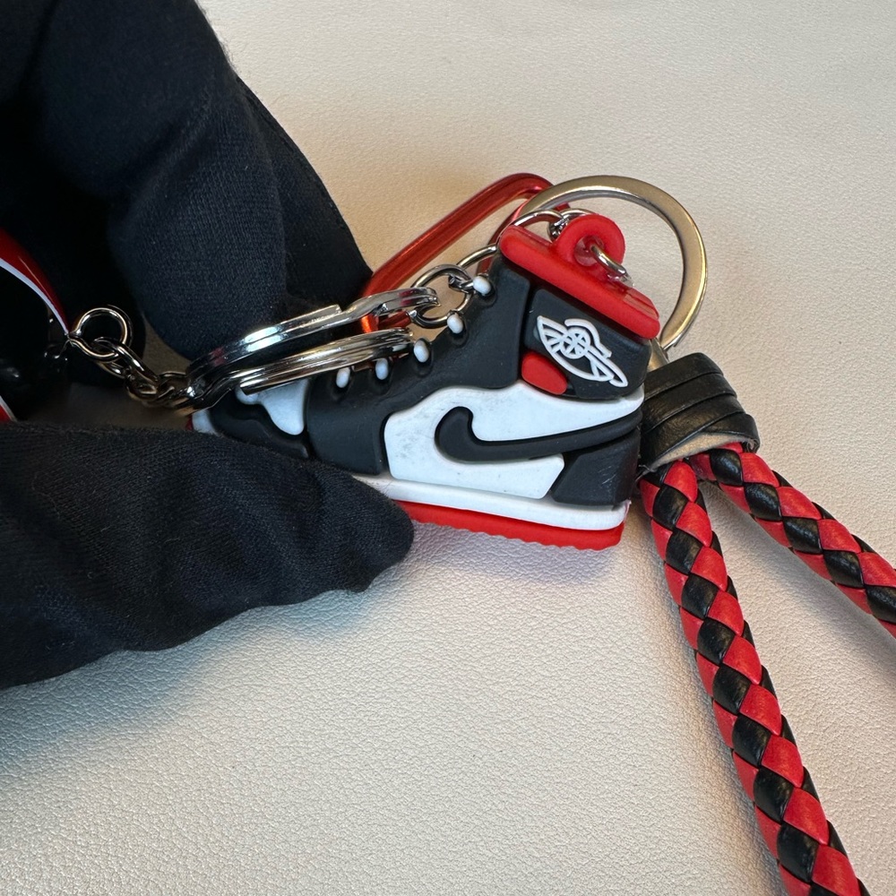 Brand New NBA Basketball and Sneaker Keychain.